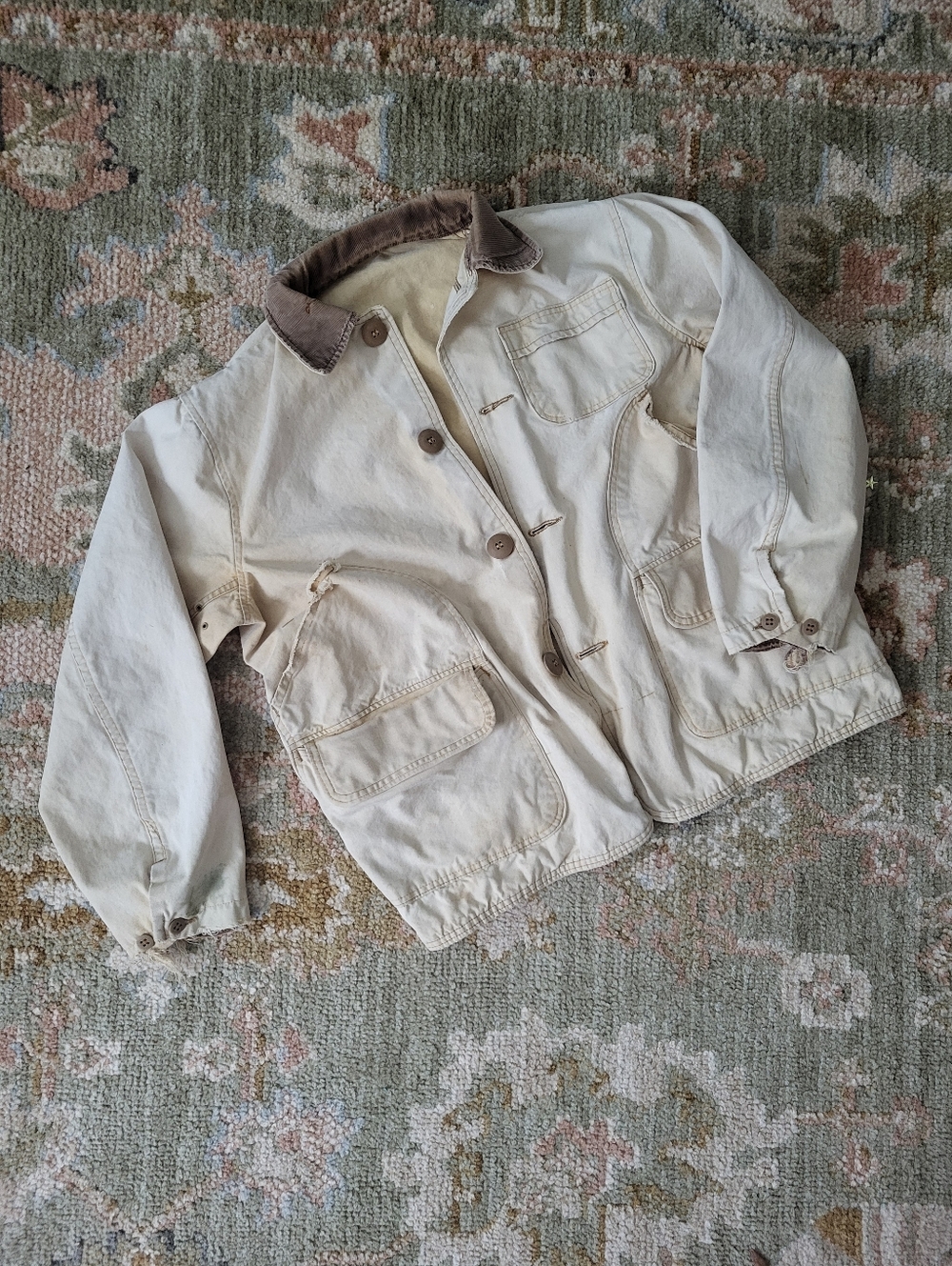 Sears Beige Canvas Field And Hunting Jacket